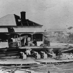 Cyclone damaged Methodist Church, Mackay, Queensland 1918